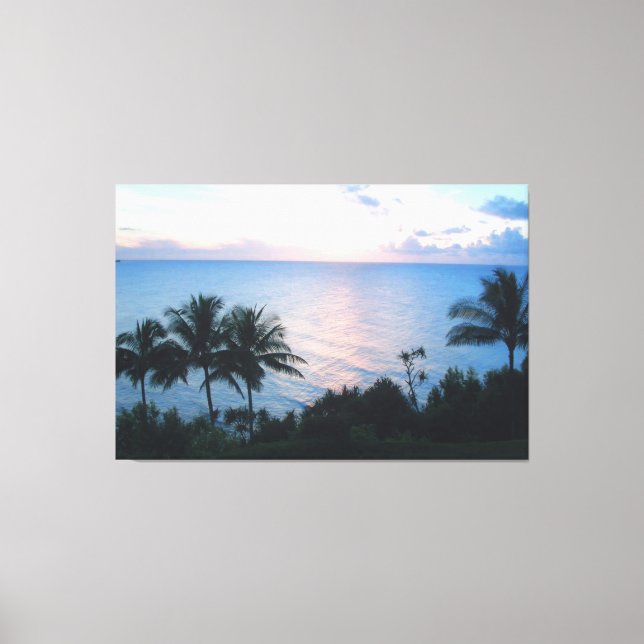 HANALEI HAWAII SUNSET CANVASS DRINT LEINWANDDRUCK (Vorderseite)