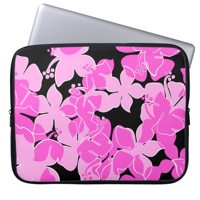 Hanalei Hawaiian Floral Neoprene Wetsuit Laptopschutzhülle (Vorderseite)