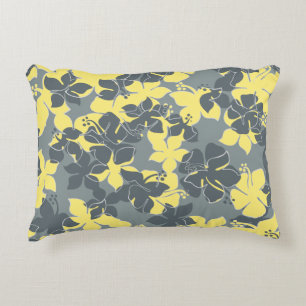 Hanalei Hawaiian Hibiscus Camo Floral Dekokissen