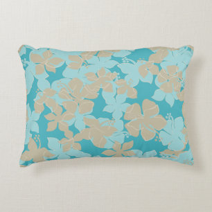 Hanalei Hawaiian Hibiscus Camo Floral Dekokissen
