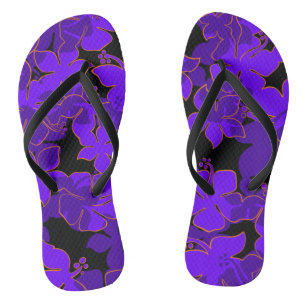 Hanalei Hawaiian Hibiskus Camouflage Floral Flip Flops