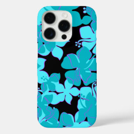 Hanalei Hawaiian Hibiskus Floral Aquamarin iPhone 16 Pro Hülle