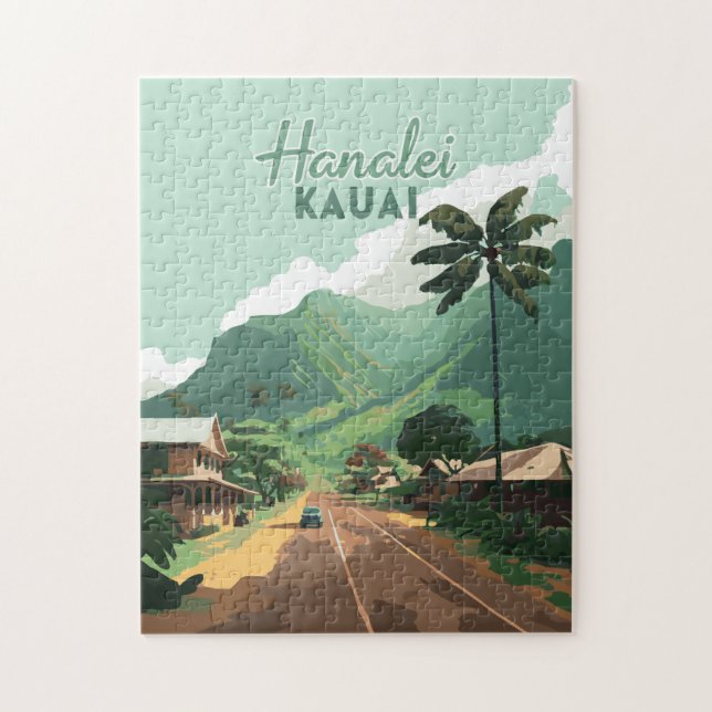 Hanalei Kauai Hawaii Bay Mountains Green (Vertikal)