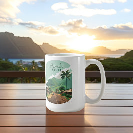 Hanalei Kauai Hawaii Bay Mountains Green Kaffeetasse