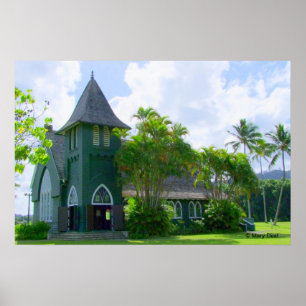 Hanalei Kirche Poster