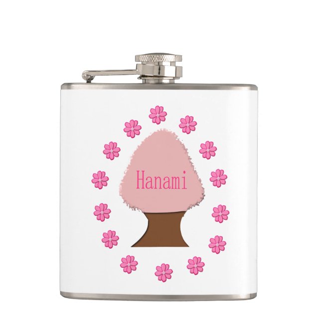 Hanami Japanese Cherry Tree Flachmann (Vorderseite)