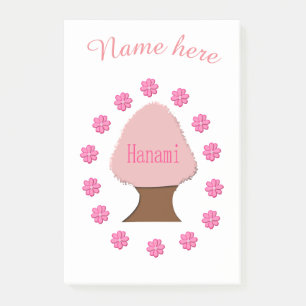 Hanami Japanese Cherry Tree Personalisiert Post-it Klebezettel