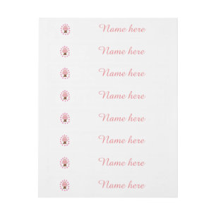 Hanami Japanese Cherry Tree Personalisiert Rundum-Adressaufkleber