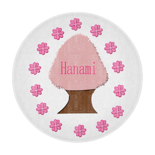 Hanami Japanese Cherry Tree Schneidebrett (Vorderseite)