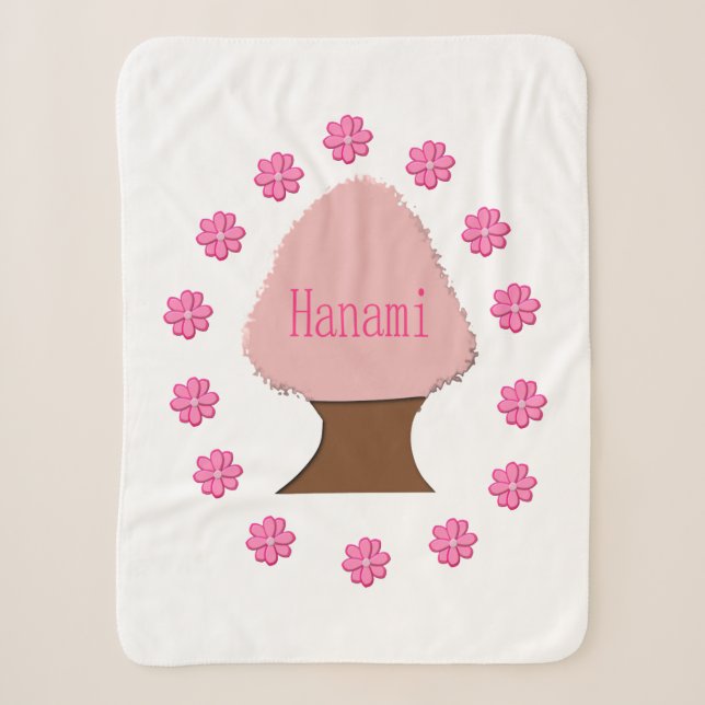 Hanami Japanese Cherry Tree Sherpadecke (Vorderseite)