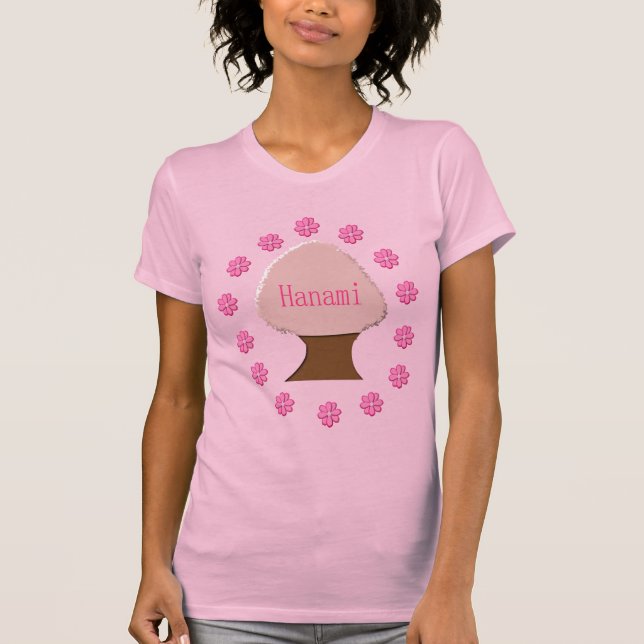 Hanami Japanese Cherry Tree T-Shirt (Vorderseite)