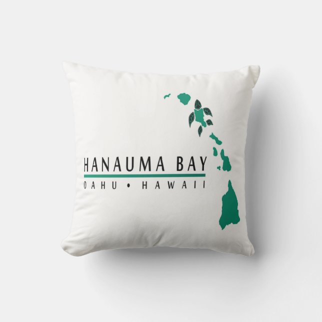 Hanauma Bay Hawaii Pillow Kissen (Vorderseite)