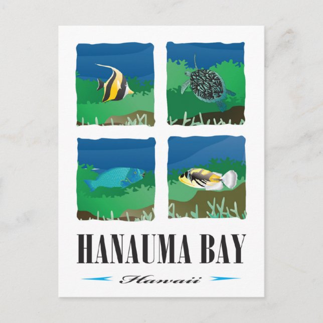 Hanauma Bay Hawaii - Urlaub 2014 Postkarte (Vorderseite)