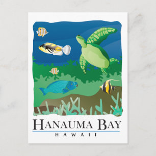Hanauma Bay Oahu Hawaii Postkarte