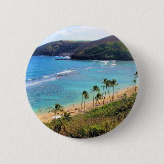 Hanauma Bucht, Ansicht Honolulus, Oahu, Hawaii Button
