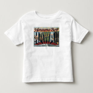 Hanauma Bucht, Hawaii - große Buchstabe-Szenen Kleinkind T-shirt