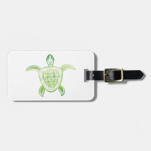 Hanauma Bucht-Hawaii-Schildkröte Gepäckanhänger