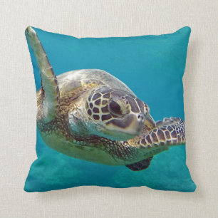 Hanauma Bucht-Oahu-Schildkröte Kissen