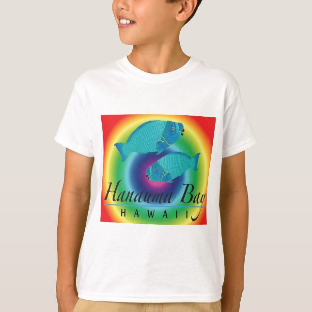 Hanauma Bucht-Papageien-Fische T-Shirt (Vorderseite)