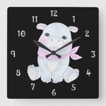 Hancy die Hippo-Wall-Uhr