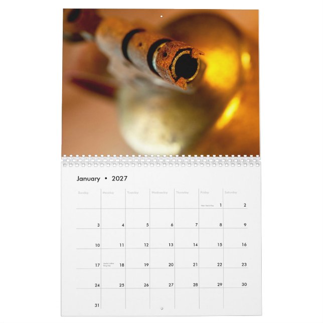 Hand bearbeitet Gewohnheit Druckkalender Kalender (Jan 2027)