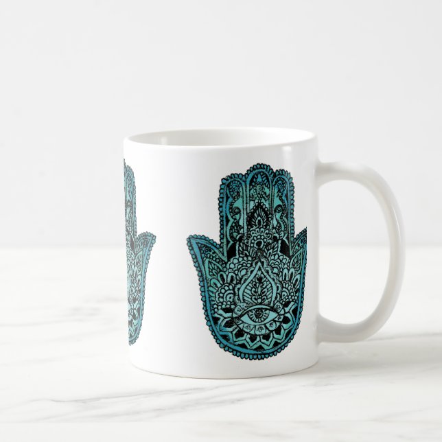 Hand der Fatima-Weiß-Tasse Kaffeetasse (Rechts)
