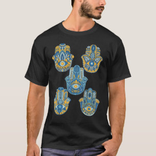 Hand der Hamsa Auge Religion Hinduismus Fatima Ara T-Shirt