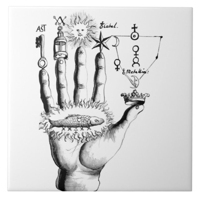 Hand der Zeit Fliese (Vorderseite)