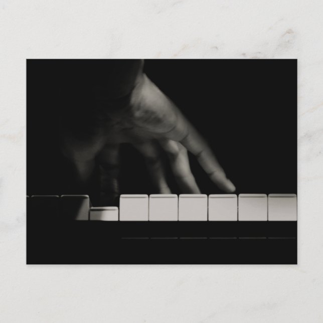 Hand des Pianisten Postkarte (Vorderseite)