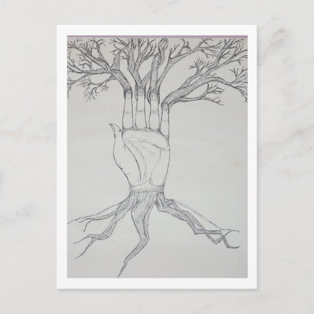 Hand des Powers Postkarte (Vorderseite)