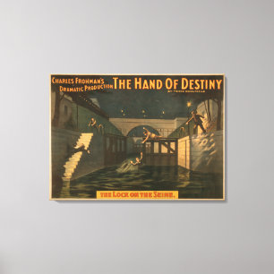 Hand des Schicksals "der Verschluss auf der Seine Leinwanddruck