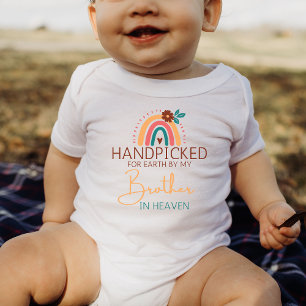 Hand, die mein Bruder im Himmelslabor für die Erd Baby Strampler