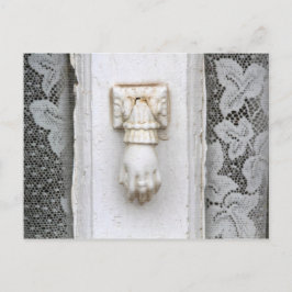 Hand Door Knocker on Canyon Road, Santa Fe Postkarte