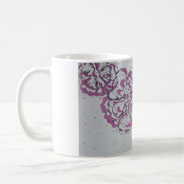 Hand-Drawn Abstract Floral Line Art Mug Kaffeetasse