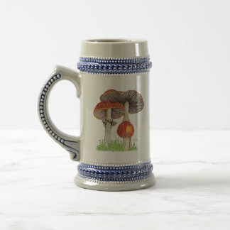 Hand Drawn Amanita Muscaria Bierglas
