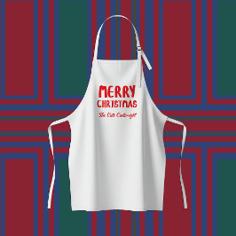 Hand-drawn Block Letters Merry Christmas Greeting Kinderschürze