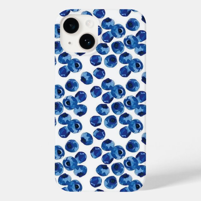 Hand Drawn Blue Berry Fruit Case (Rückseite)