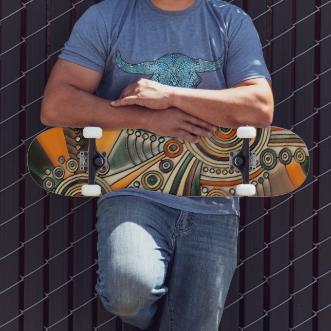 Hand Drawn By EDDArt - Thoughts 1 Skateboard (Außenbereich 3)