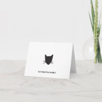 Hand Drawn Cat Personal Stationery