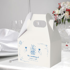 Hand Drawn Champagne Französische Disco-Gastgesche Geschenkschachtel