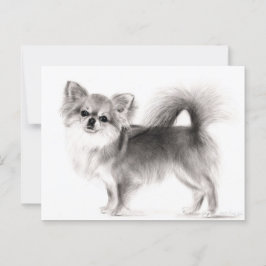 Hand Drawn Chihuahua Postkarte