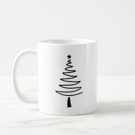 Hand Drawn christmas tree Kaffeetasse