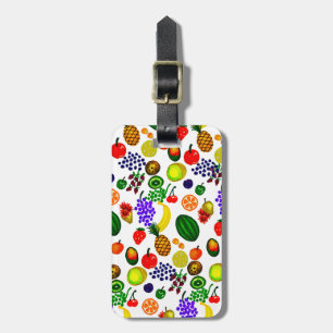 Hand Drawn Fruit Medley Pattern Gepäckanhänger