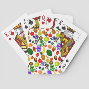 Hand Drawn Fruit Medley Pattern Spielkarten