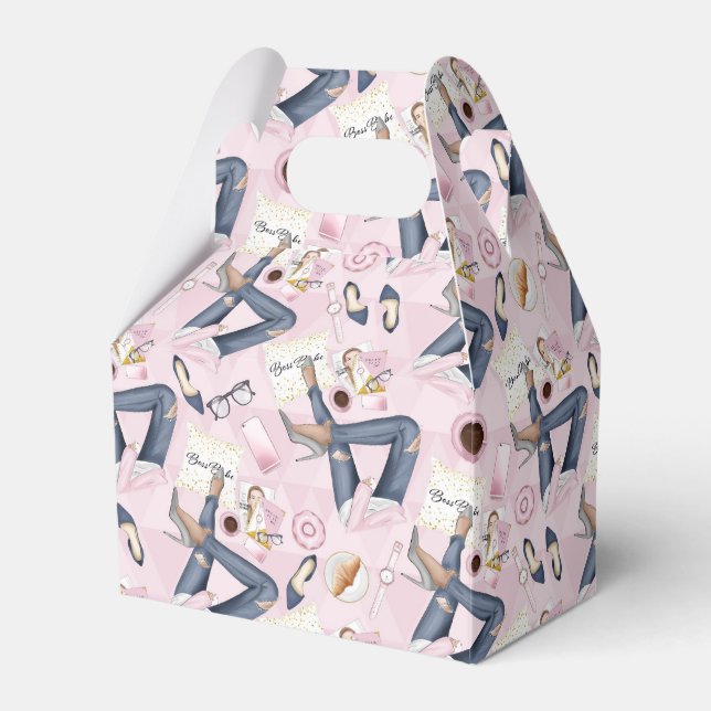 Hand Drawn Girl Boss Geschenkschachtel (Vorderseite)