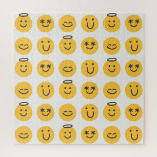 Hand Drawn Happy Emoji Pattern