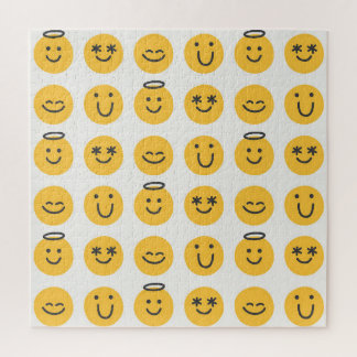 Hand Drawn Happy Emoji Pattern