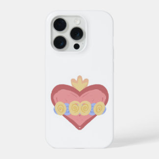 Hand-drawn Immaculate Heart of Mary IPhone Case 15 Pro Hülle