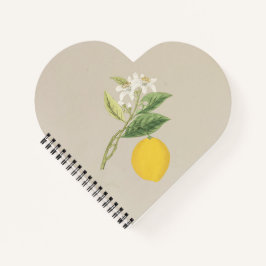 Hand Drawn Lemon Notizbuch