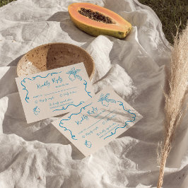 Hand Drawn Lemon Wedding RSVP Begleitkarte